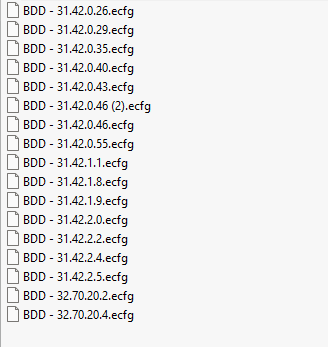 BDD ecfg files